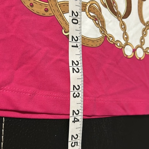 J. McLaughlin Top Equestrian Chain Links 3/4 Sleeve Catalina Cloth Size M - Picture 10 of 10